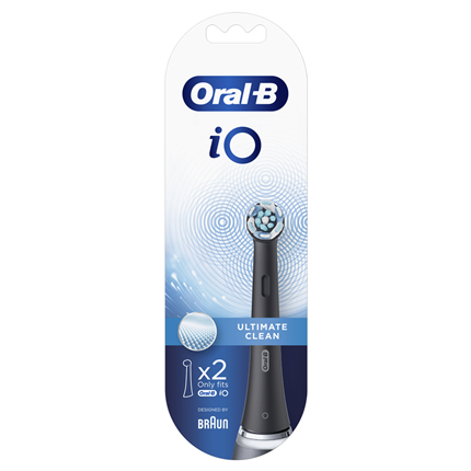 Oral-B tandenborstels iO Ultimate Clean 2 Stuks Zwart
