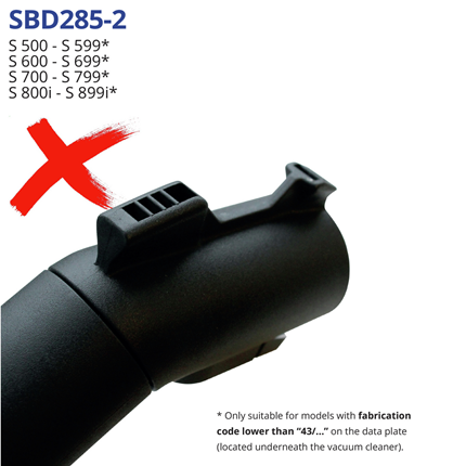 Scanpart combimond + parkeerhaak en vergrendeling compatibel met Miele SBD285-3