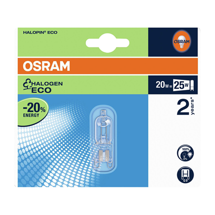 Osram Halogeenlamp Halopin G9 20W 220V