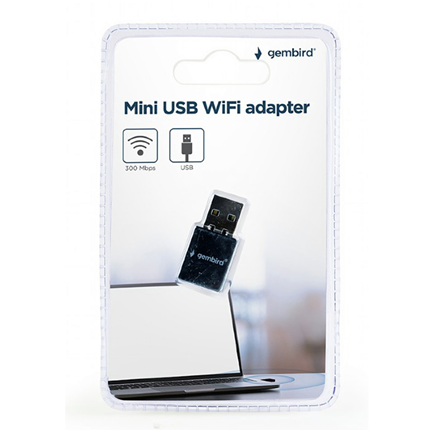 Gembird Mini WiFi ontvanger USB 300Mbps