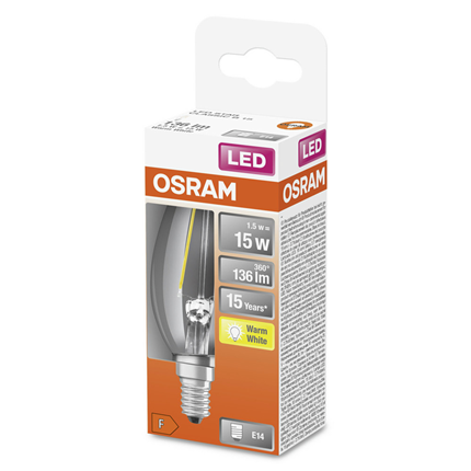 Osram ledlamp E14 1,5W 136Lm Classic B