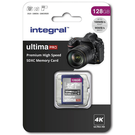 Integral Secure Digital kaart 128GB SDXC V30