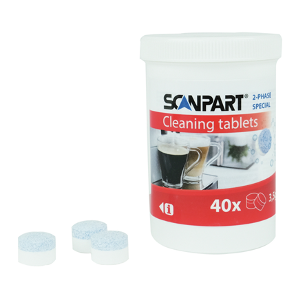 Scanpart 2-fasen reinigingstabletten 40 stuks