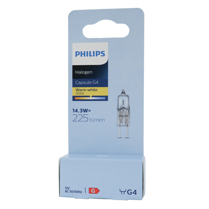 Philips Halogeen Lamp Capsule G4 14,3W 225Lm