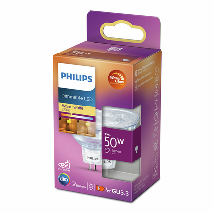 Philips LED spot GU5,3 7W 2700K Dim-to-warm