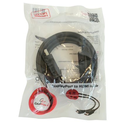 Cablexpert adapterkabel Displayport - HDMI 1.8 meter