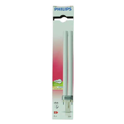 Philips PL-S lamp 2pins 9W Kleur 827