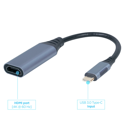 Cablexpert USB-C -> HDMI adapterkabel 15 cm