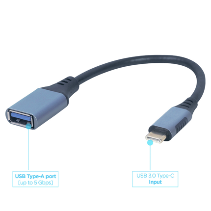 Cablexpert USB-C -> USB-A 3.0 adapterkabel 15 cm