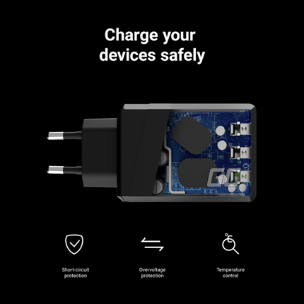 Green Cell Thuislaadstekker 3x USB 30W
