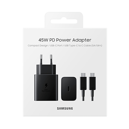 Samsung Snellader USB-C 45W zwart met Power Delivery