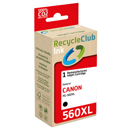 Recycle Club Cartridge compatible met Canon PG-560XL Zwart