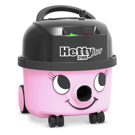 Numatic Stofzuiger Hetty Next HVN208-11 Roze + Parketborstel