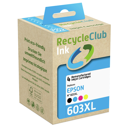 Recycle Club Cartridge compatible met Epson T03W6 603 XL Multipack
