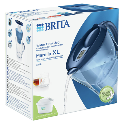 Brita Waterfilterkan Marella XL 3,5L Blauw