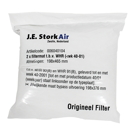 J.E. Storkair Filtermat WHR90/91