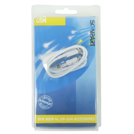Scanpart Data en laadkabel USB-C Wit EP-DA705