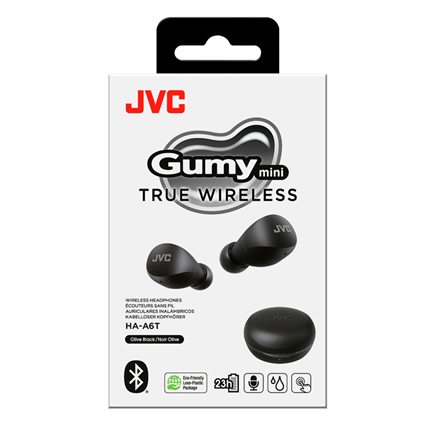 JVC True Wireless in-ear Gumy mini hoofdtelefoon zwart HA-A6T