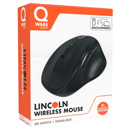 Qware Lincoln Draadloze muis Multi-connect