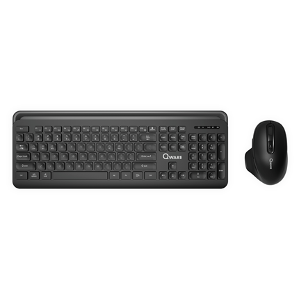 Qware Draadloos multi-mode toetsenbord + muis zwart Rotherham
