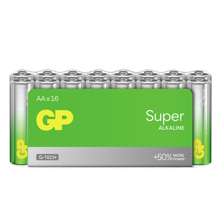 GP Super Alkaline AA 16 Stuks