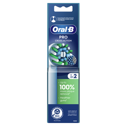 Oral-B Pro Cross Action Tandenborstel 2 Stuks Wit