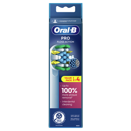 Oral-B Pro Floss Action Tandenborstel 4 Stuks Wit
