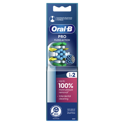 Oral-B Pro Floss Action Tandenborstel 2 Stuks Wit