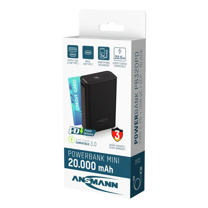 Ansmann Powerbank Mini 20.000 mAh 22,5W
