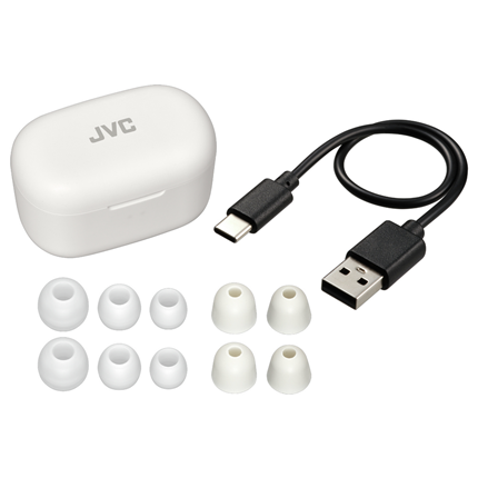 JVC Memory Foam Earbuds met Noise Cancelling in-ear hoofdtelefoon wit HA-A25T