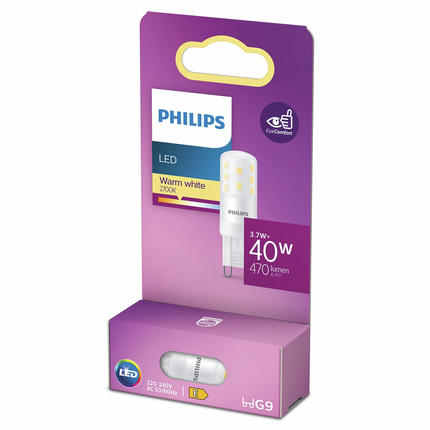 Philips LED capsule G9 3,7W 2700K Mat x2
