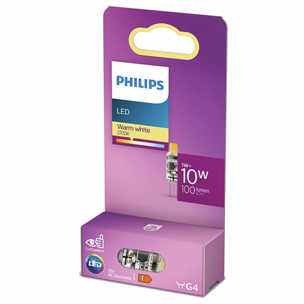 Philips LED capsule G4 1W 2700K Helder