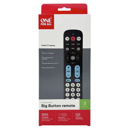 One For All Afstandsbediening Big button afstandbediening universeel