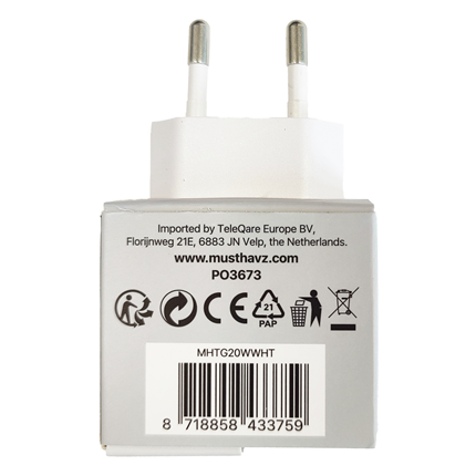 Musthavz thuislader USB-C Wit
