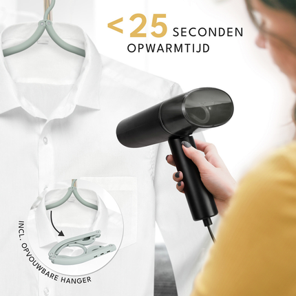 Lebenlang LBL5267 Reis Handstomer Opvouwbaar Zwart