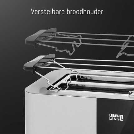 Lebenlang LBL9898 Reis Broodrooster - Toaster - RVS