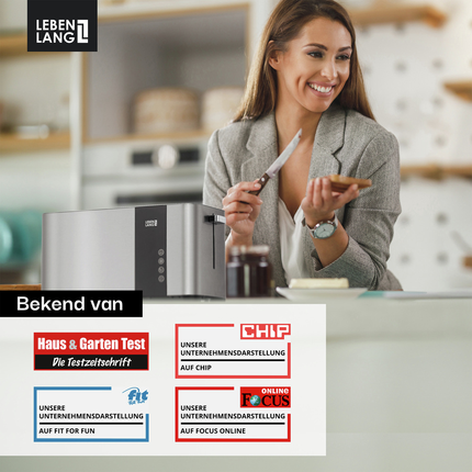 Lebenlang LBL9898 Reis Broodrooster - Toaster - RVS