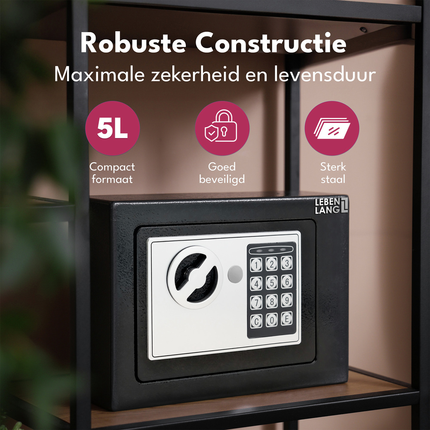 Lebenlang LBL201 Kluis met Elektronisch Cijferslot