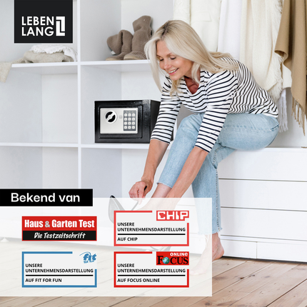 Lebenlang LBL201 Kluis met Elektronisch Cijferslot