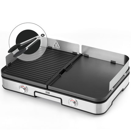 Lebenlang LBG8586 Tafelgrill RVS incl. Grilltang