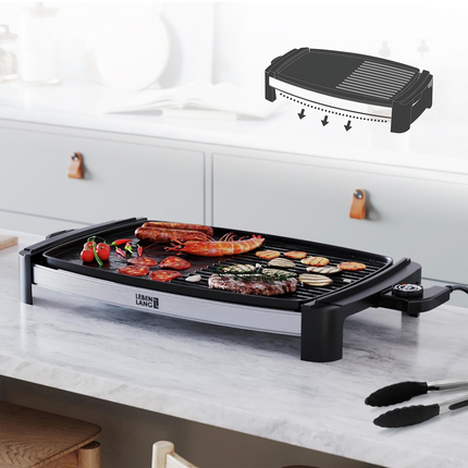 Lebenlang LBG8588 Reis Tafelgrill RVS incl Grilltang