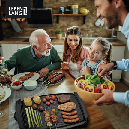 Lebenlang LBG8588 Reis Tafelgrill RVS incl Grilltang
