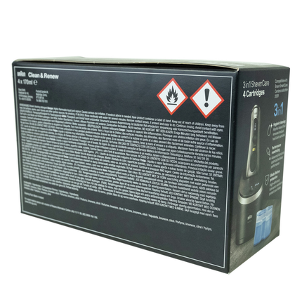 Braun Clean & Renew CCR4 reinigingsvloeistof shavercare cartridges - 4 stuks