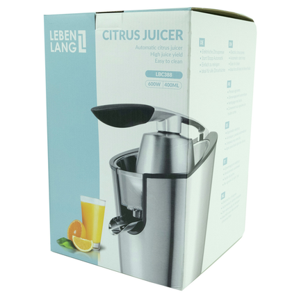 Lebenlang LBC388 Elektrische Citruspers RVS