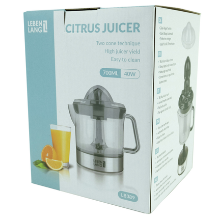 Lebenlang LBL389 Elektrische Citruspers RVS
