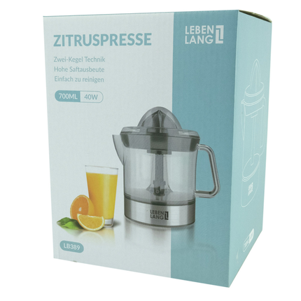 Lebenlang LBL389 Elektrische Citruspers RVS