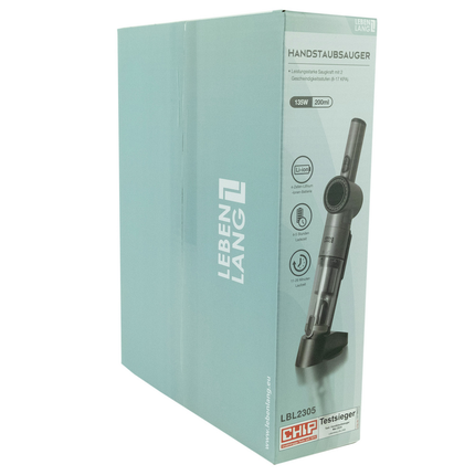 Lebenlang LBL2305 Handstofzuiger - Kruimeldief - RVS - 0,5 L Stofreservoir