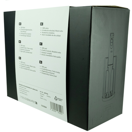 Lebenlang LBP9786 Staafmixer inc. Accessoires RVS