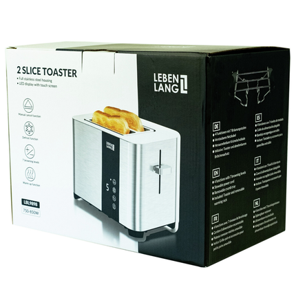 Lebenlang LBL9898 Reis Broodrooster - Toaster - RVS