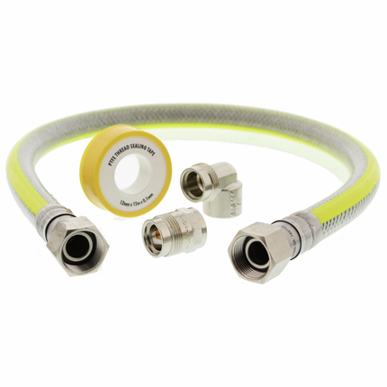 Scanpart Gasslang Aansluitset 75cm Rvs Flexibel PVC